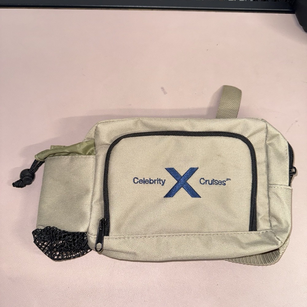 Celebrity Cruises Waist Pack Fanny Pack Travel Belt Bag w/ Bottle Holder Pockets